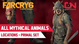 Far Cry 6 All Mythical Animals Locations  Primal Set amp Ultimate Predator Trophy [upl. by Clevey]