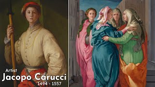 Artist Jacopo Carucci  Pontormo 1494  1557 Italian Mannerist Painter amp Portraitist  WAA [upl. by Vieva]