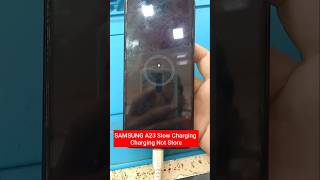 Samsung A23 Charging not store  No charging problem  east solution samsunga23 mobiletechnoguru [upl. by Nekial]