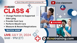 CNA Class 4 Livestream Essential Positioning Foot amp Mouth Care amp Respirations Live Class 🦶 [upl. by Celestyna]