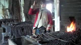 Colonial Williamsburg  Blacksmith [upl. by Aillimac]