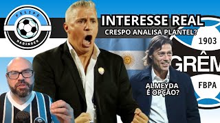 CRESPO ANALISA ELENCO  ALMEYDA OPÇÃO  ARGENTINOS EM ALTA NO GRÊMIO [upl. by Akimat]