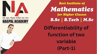 Differentiability of function of two variable [upl. by Aikin]