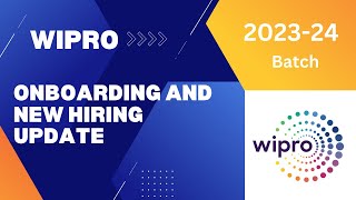 Wipro Freshers Hiring  Wipro Onboarding Update for Wilp Elite [upl. by Joette]