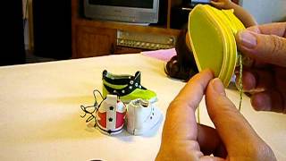 How to Make Doll Shoes  Vinyl Tennis Shoes [upl. by Airdnas725]