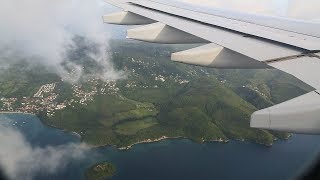 Séjour en Martinique 2016  atterrissage à lAéroport international Aimé Césaire [upl. by Nylhsoj297]