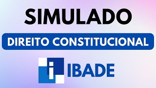 SIMULADO 20 Questões de Direito Constitucional  BANCA IDABE [upl. by Adihsar752]