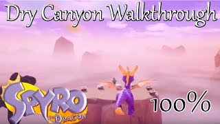 Spyro Reignited Trilogy Dry Canyon Walkthrough CHECK PINNED COMMENT [upl. by Polky]