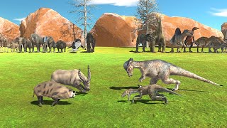 ALL MAMMALS VS ALL DINOSAURS  Animal Revolt Battle Simulator [upl. by Tremain949]