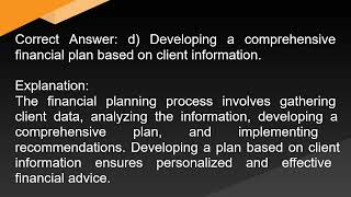 CFP Certified Financial Planner Exam Free Practice Questions [upl. by Wernick691]