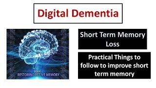 Digital Dementia  The cause of your memory loss [upl. by Diahann]