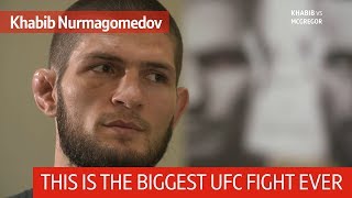 Khabib Ill slap Conor McGregor while talking to Dana White through the cage [upl. by Eilata]