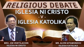 DEBATE Iglesia Ni Cristo vs Iglesia Katolika Full Debate [upl. by Eamanna]