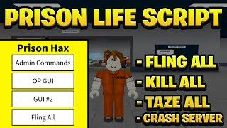 NEW BEST Prison Life Script Pastebin  ROBLOX Kill All Fling All amp More [upl. by Ak]