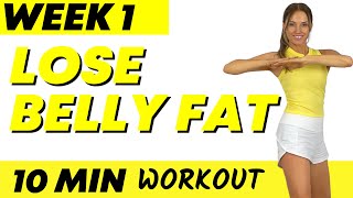 Lose Belly Fat Workout  10 Minute Workout  10 Exercises to Lose Belly Fat  Do this for 7 Days [upl. by Gnen]