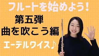 【フルートを始めよう！第五弾】曲を吹こう編。〜エーデルワイス〜 [upl. by Dwain]