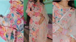 New Trending Pakistani Kurti DesignChikankari lace Work Kurti Design fashion new stitching [upl. by Aerdnuahs]