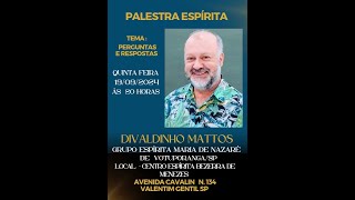 Palestra Espírita de Perguntas e Respostas com Divaldinho Matos [upl. by Dnilazor560]