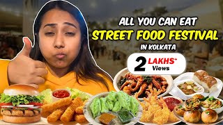 All You Can Eat Street Food Festival in Kolkata Gondhoraj MomoPav Bhaji amp more Lake Town Festival [upl. by Florrie]