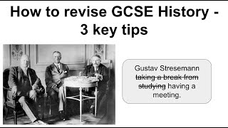 How to revise GCSE History  three key tips [upl. by Kinnon]