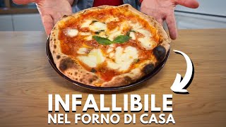 La PIZZA INFALLIBILE nel FORNO di CASA senza ATTREZZI anche se non sai cucinare [upl. by Ycnej]