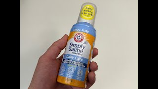 Arm amp Hammer Simply Saline Nasal Mist Unboxing [upl. by Roxi403]