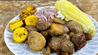 Fritada de chancho  Receta ecuatoriana [upl. by Sillihp452]