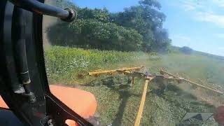 Raking Last of 3rd Cut  3rd Cut Hay [upl. by Garland]