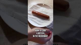 How to Cook Hot Dogs in the Microwave Perfectly shorts food foodie cooking [upl. by Belamy]