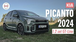 Kia Picanto 2024 12 AMT GT Line test PL Pertyn Ględzi [upl. by Ciredec340]