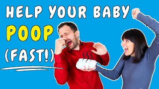 How to help a baby poop FAST The 4 MOST EFFECTIVE tools to quickly relieve constipation in babies [upl. by Nallid156]