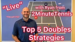 2MinuteTennis Top 5 Doubles Strategies Win More Tennis Matches [upl. by Wakerly565]