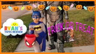 Kid Halloween Trick or Treat Candy Haul [upl. by Jakob821]