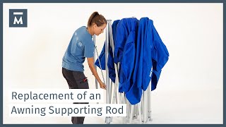 How to Replace an Awning Supporting Rod  Mastertent® [upl. by Irep123]