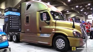 2015 Freightliner Cascadia Evolution Truck with Detroit DD15 148L 455hp Engine  Walkaround [upl. by Aical]