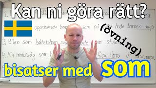 Öva bisatser med som övning SFI [upl. by Ardnassac]