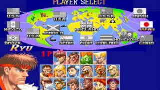 Street fighter 2 character select remix [upl. by Fabiola]