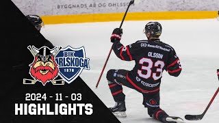 Highlights Nybro Vikings  BIK Karlskoga 21 [upl. by Amoihc57]