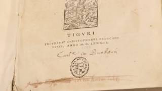 Conrad Gesner Bibliotheca Universalis 1583 [upl. by Petronia796]