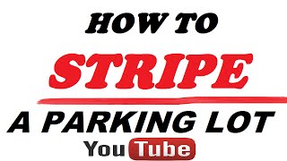 PARKING LOT STRIPING amp MARKING [upl. by Sherrer]