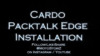 Cardo Packtalk EDGE Installation [upl. by Jeu]