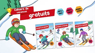 Sports dhiver  Cahiers de vacances gratuits  CE1CE2CM1CM26ème5ème [upl. by Herwin311]