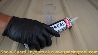 Attaching Snow Guards with SureBond SB190 Adhesive [upl. by Kcuhc]