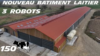 🤠 Je VISITE cette FERME FLAMBANT NEUVE  3 ROBOTS  150 VACHES LAITIÈRES 🐄 [upl. by Arianna]