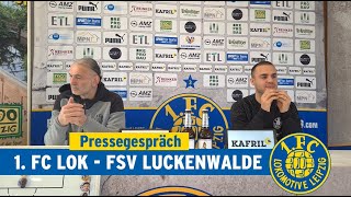 Pressegespräch vor dem Punktspiel gegen den FSV Luckenwalde am 15032024 [upl. by Airdnalahs]