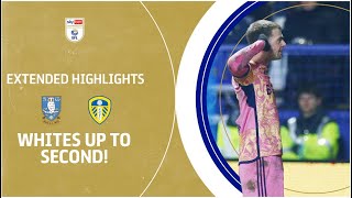 WHITES BACK IN SECOND  Sheffield Wednesday v Leeds United extended highlights [upl. by Klusek]