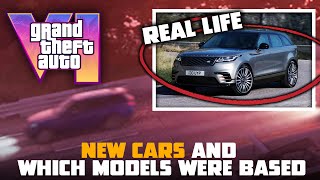 GTA VI All New Cars Revealed in Trailer  In game VS Real Life 2 [upl. by Ahsined]