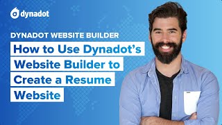 How to Use Dynadots Website Builder to Create a Resume Website [upl. by Disini]