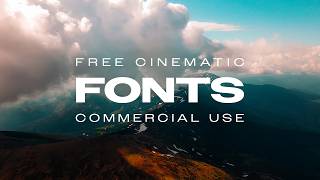 24 More Cinematic Fonts for Edits Free for Commercial Use [upl. by Knoll]