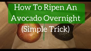 How To Ripen An Avocado Overnight Simple Trick [upl. by Sungam475]